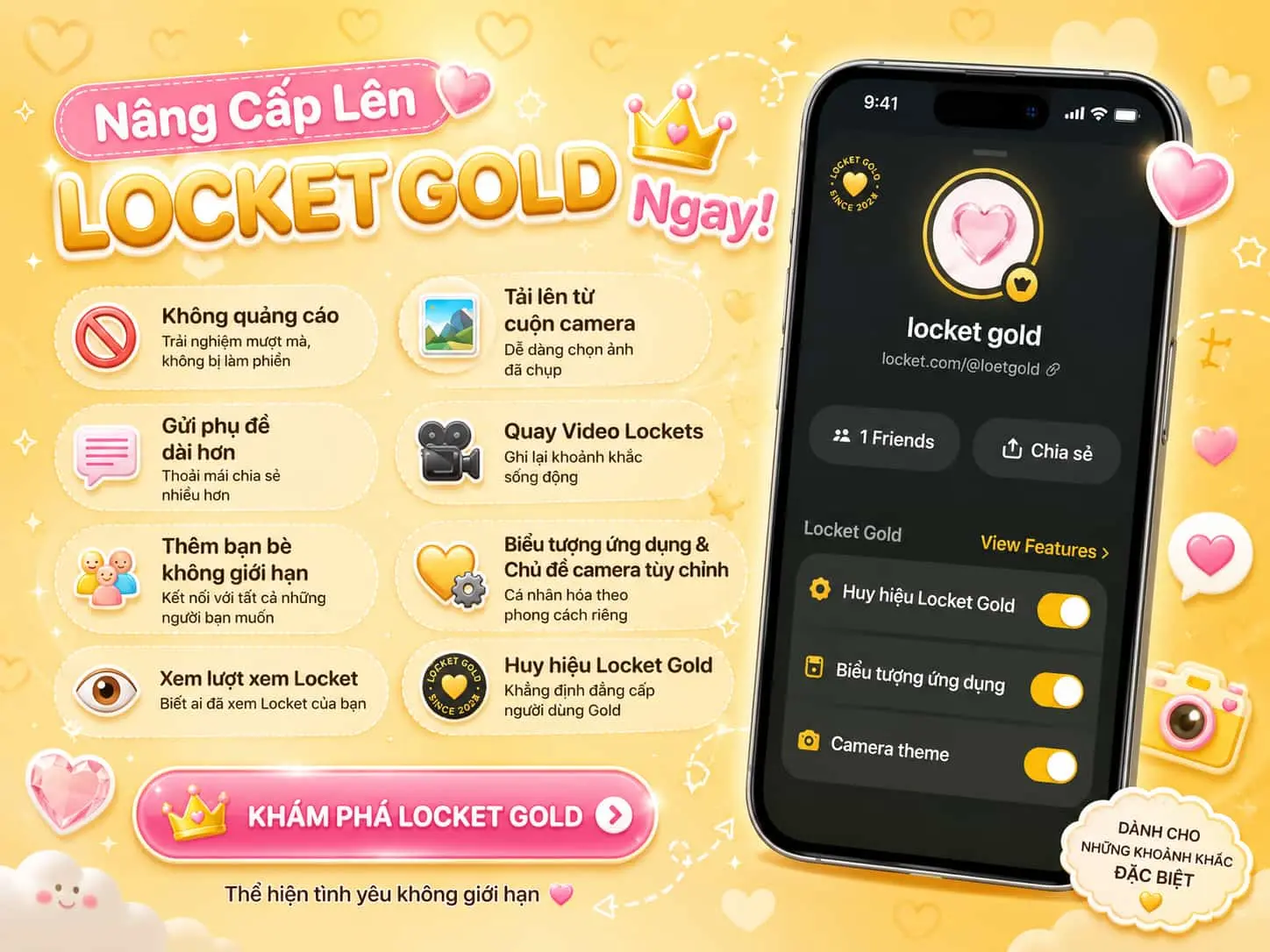 Hướng Dẫn Nâng Cấp Locket Gold (locketgold) Giá Rẻ - Không Cần iCloud [2026]
